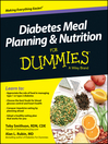 Cover image for Diabetes Meal Planning and Nutrition For Dummies